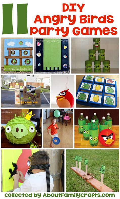 Invitations, party table ware, cake ideas, thankyou notes, we have it all covered for you! 65+ DIY Angry Birds Party Ideas - About Family Crafts