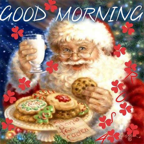 Good Morning Christmas Quote With Santa Pictures Photos And Images