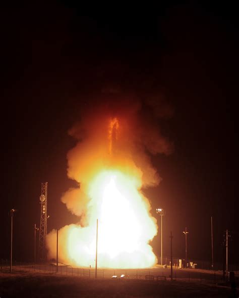 Us Air Force Tests Minuteman Iii Intercontinental Ballistic Missile