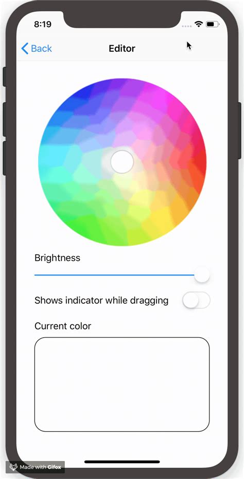 A Simple Color Picker For Ios