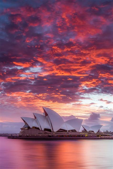 Sydney Australia Opera House Photo Beautiful Sunset At Etsy