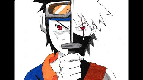 Drawing Young Kakashi And Obito Requested Youtube