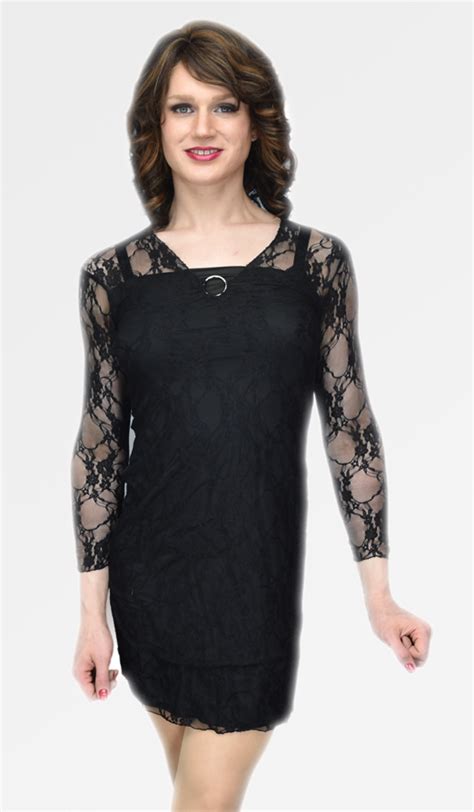 Plus Size Crossdressers By Janets Closet Cd Tg Lace Long Sleeve Xs 28 Ebay