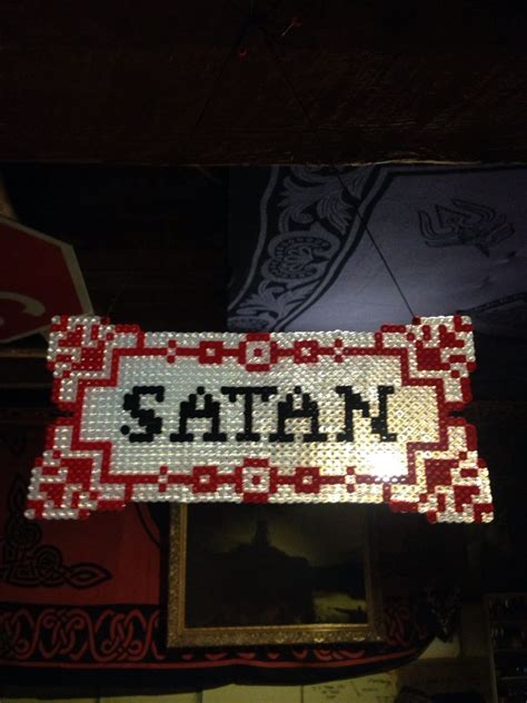 Perler Satan Cute Crafts Bead Art Perler Bead Art