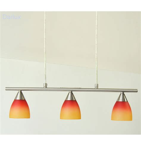 Design Pendelleuchte Rot Orange Edelstahl 51cm Pendellampe Hängelampe Led Mögl Ebay