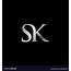 Sk Logo Modern Initial Royalty Free Vector Image