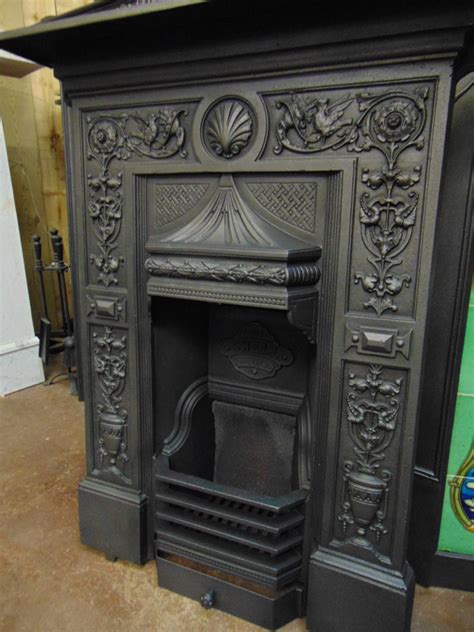 shell mantel victorian fireplace