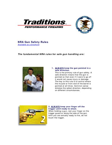 Nra gun safety rules 1. 5 Best Images of Free Printable Gun Safety Rules ...
