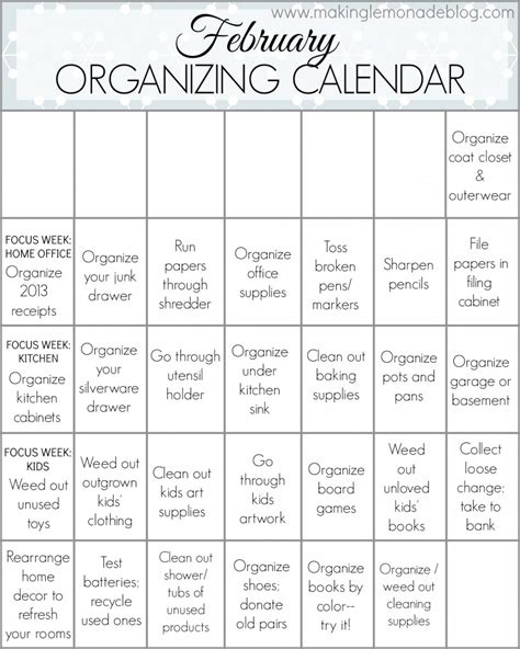 Printable Organizer Calendar Qualads