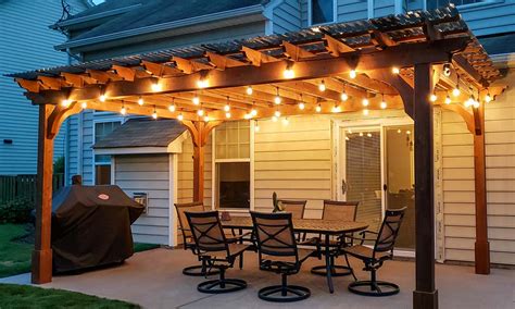 How To Add Lights To A Pergola Or Pavilion