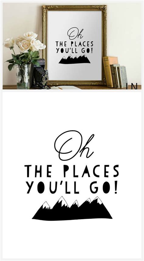 How fun are these oh the places you'll go dr. Oh The Places You'll Go Print | Free nursery printables ...