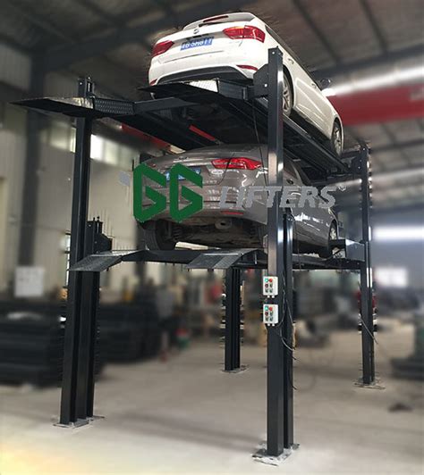 China 3 Cars Tri Level Parking Lifts Car Storage Lifts Parking