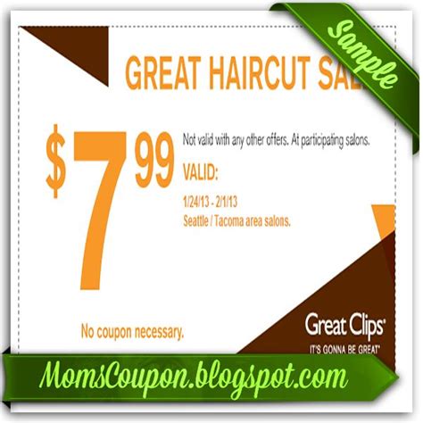 No online coupons are required. Great Clips 10 off 50 coupon code generator February 2015 ...