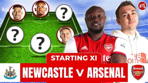 Newcastle Vs Arsenal Starting Xi Live Youtube