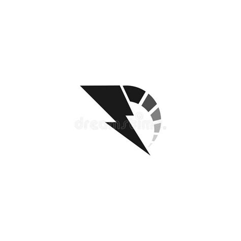 Power Symbol Lightning Icon Logo Design Vector Stock Vector