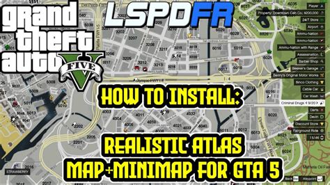 GTAV LSPDFR How To Install Realistic Atlas Map MINIMAP For GTA 5