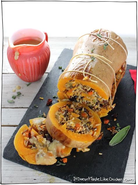 Stuffed Roasted Butternut Squash The Perfect Vegan Centrepiece Main