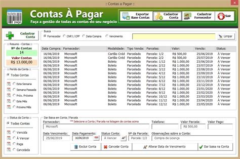 Planilha De Controle De Contas A Pagar Com Dashboard