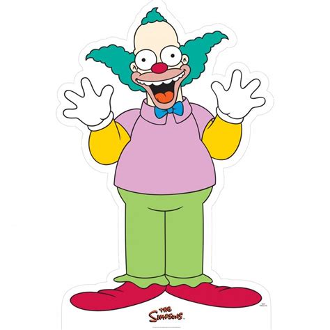 The Simpsons Krusty The Clown Cardboard Stand Up Krusty The Clown The Simpsons Clown