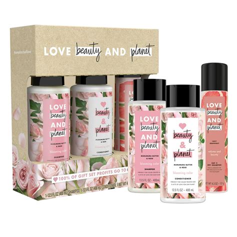 Love Beauty And Planet Blooming Color Shampoo Conditioner And Dry