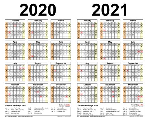2021 Academic Calendar Printable Free Letter Templates