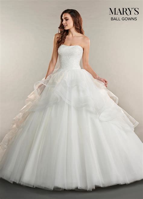 Bridal Ball Gowns Style Mb6053 In Ivory Or White Color