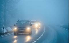 Heavy Fog Reduces Visibility Driving Hazard Prevalent
