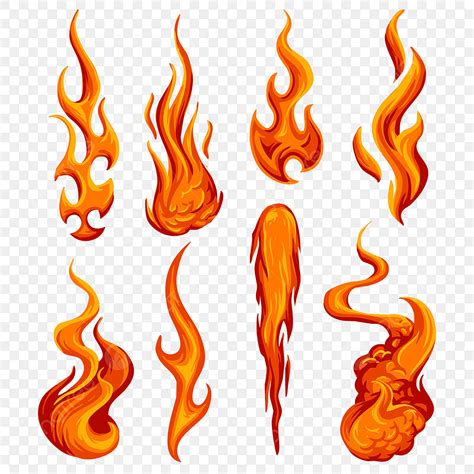 Vector Fire Flames Clip Art