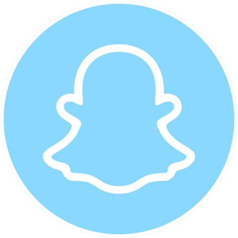 Snapchat Logo Icon In Social Circles