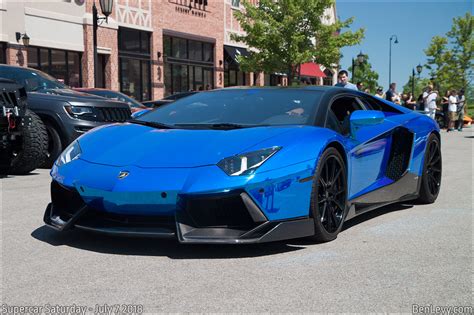 Reflective Blue Lamborghini Aventador BenLevy Com