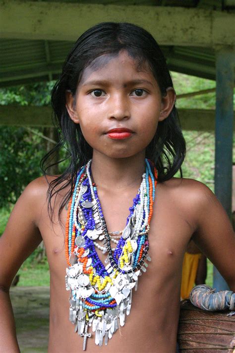Embera Wounaan Girl Panama Sensaos Flickr