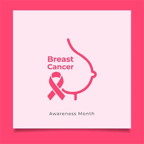 Premium Vector Breast Cancer Awareness Month Social Media Square Banner