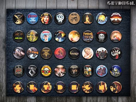Heavy Metal And Hard Rock Pins