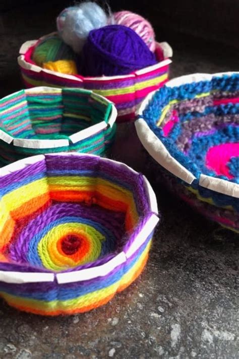 Paper Plate Weaving Colourful Bowls Happy Hooligans Paper Roll