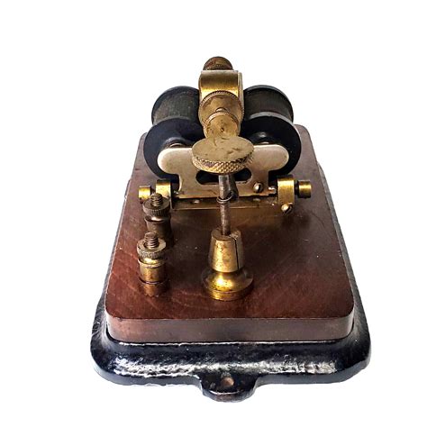 Antique Telegraph Morse Code Key Sounder Mfg By Menominee Corp Circa