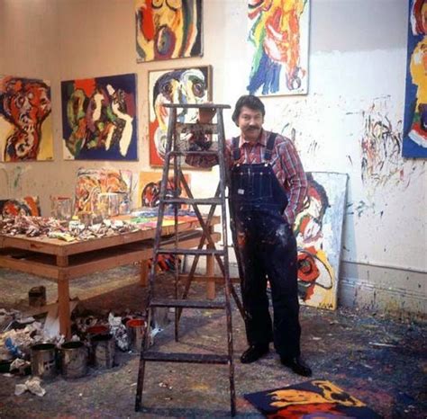 Karel Appel In His Studio Painters Studio Cobra Art Artist At Work