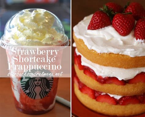 Starbucks Strawberry Shortcake Frappuccino Starbucks Secret Menu