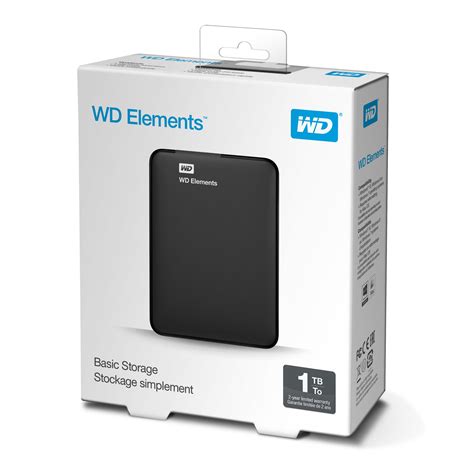 Western Digital Elements 1tb Usb 30 Portable External Hard Drive