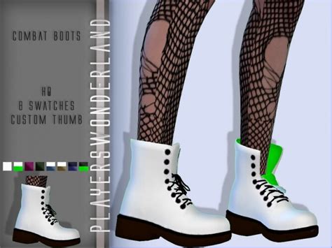 Combat Boots By Playerswonderland At Tsr Sims 4 Updates
