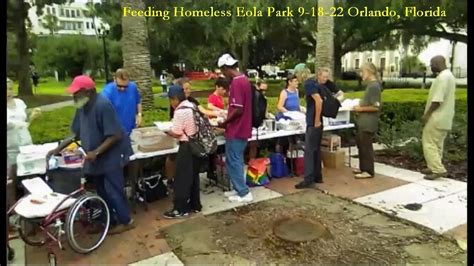 Homeless Feeding Sunday At Lake Eola September 18 2022 Youtube