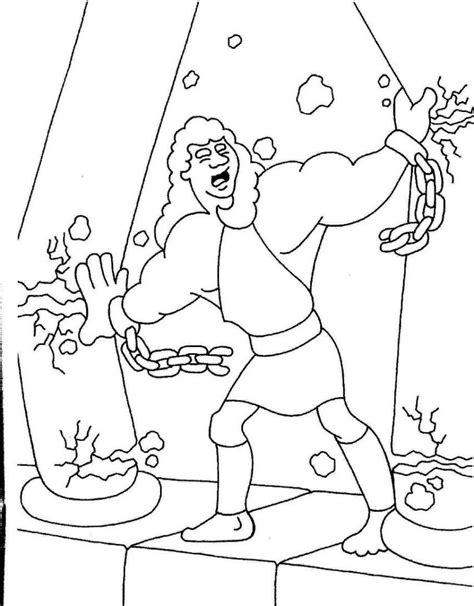 Sunday School Samson And Delilah Coloring Page Clip Art Library