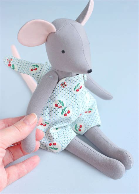 Pdf Mouse Sewing Pattern And Tutorial Diy Animal Rag Doll Etsy