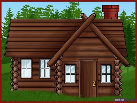 Log Home Clip Art Cabin Log Clipart Cartoon Clip Rustic Wood Vector