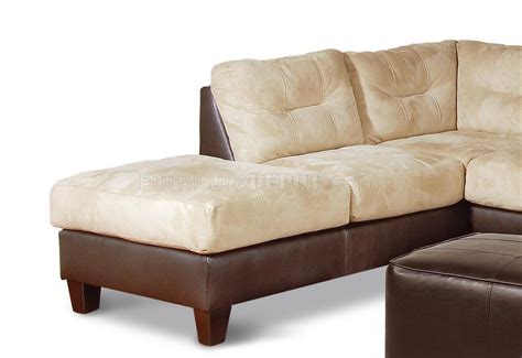 Upgrading from a basic manual reclining sofa in a grade 1 leather to a fully accessorized version of that same model can result in a significant cost increase. Two-Toned Contemporary Sectional Sofa w/Extra Long Chaise