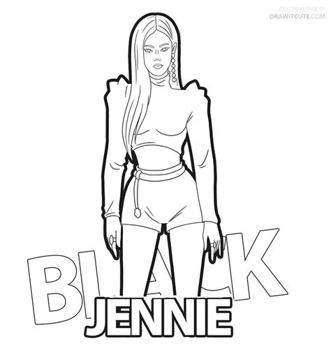 Jennie Blackpink Coloring Pages Jenny Fansclub Blackpink The Best Porn Website