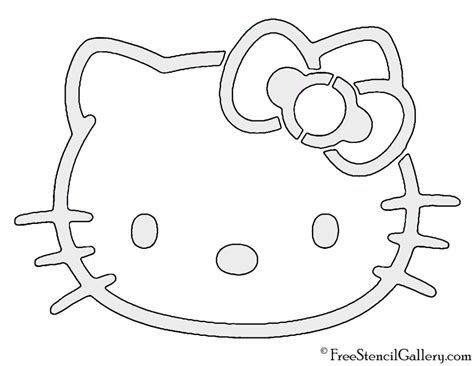 Hello Kitty Stencil Free Stencil Gallery