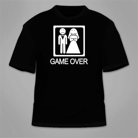 Game Over Marriage T Shirt Funny Tshirt T Bachelor Party Etsy