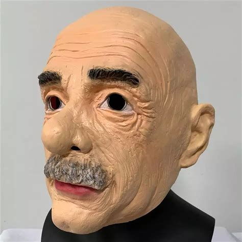 Halloween Creepy Scary Old Man Latex Mask Realistic Old Man Full Face Rubber Masks Masquerade