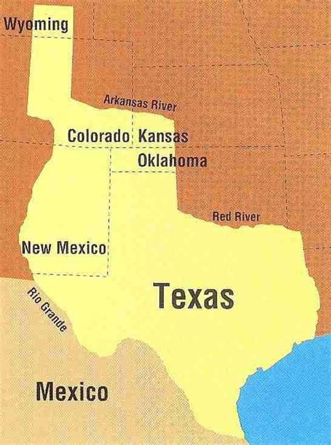 The Republic Of Texas 1836 1845 More Rio Grande Wyoming Arkansas