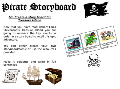 Treasure Island Literacy Resource Storyboard And Timeline Activity